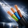 Qoltec Kabel zasilający | wtyczka kątowa SCHUKO CEE 7/7 (E/F) |  IEC C133x0.5mm2 | czysta miedź Cu | 1.8m